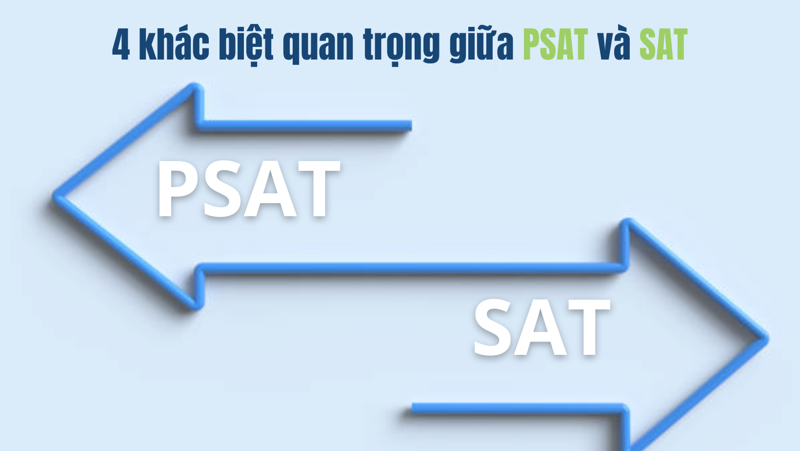 4 khác biệt quan trọng giữa PSAT và SAT